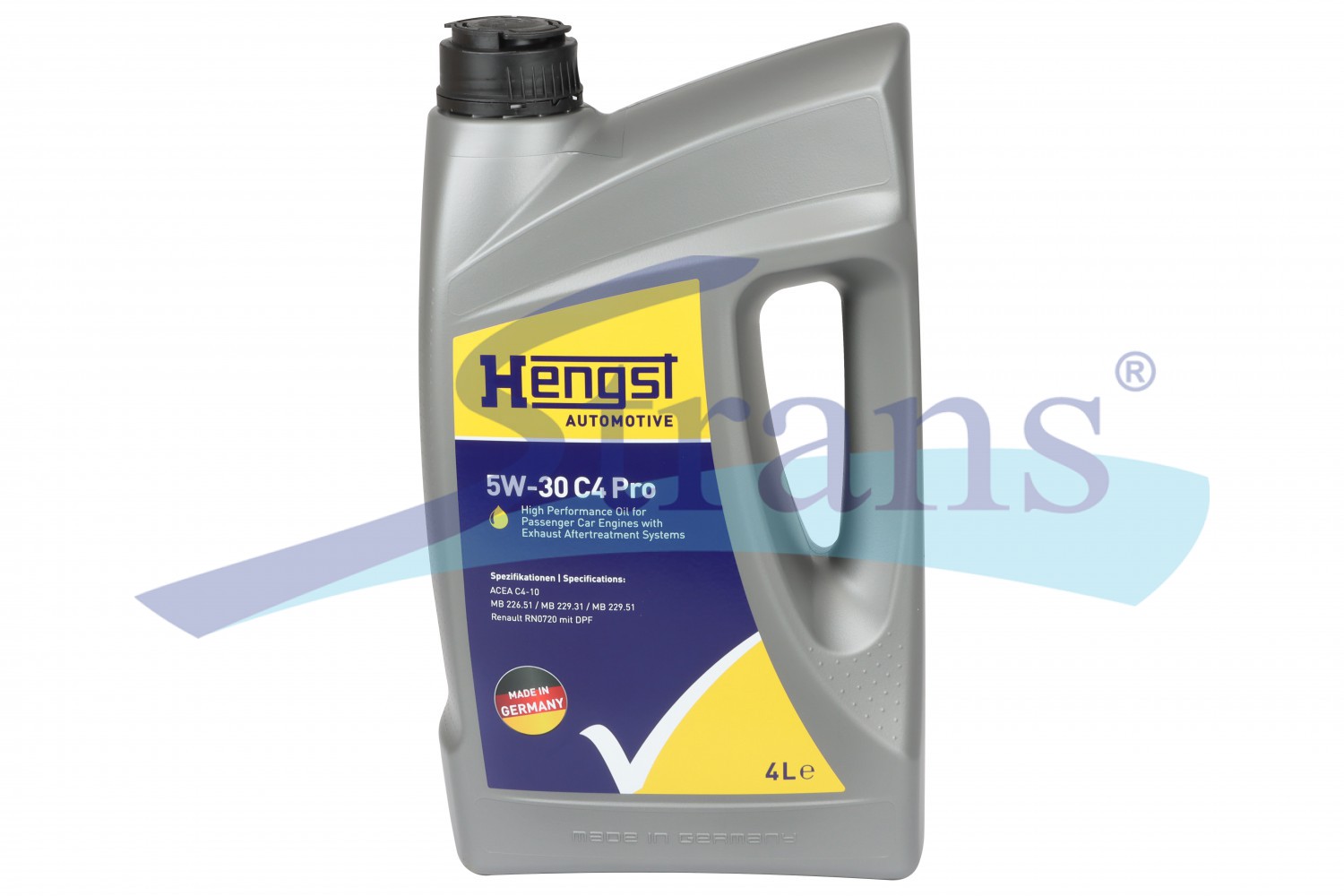 Масло Моторне Легкове Hengst 5W-30 C4 Pro 4Л. (Підходить Для